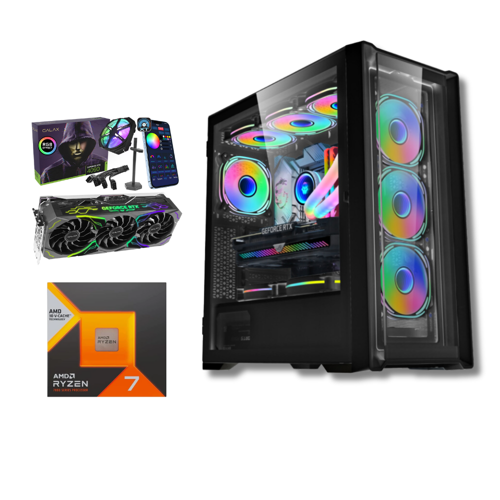 Pc Gamer Monstro / RTX 4090 24GB / AMD Ryzen 7 7800X3D / 64GB DDR5