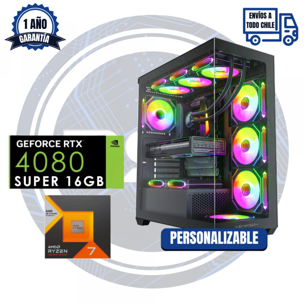 PC GAMER RTX 4080 SUPER, AMD Ryzen 7 7800X 3D, DDR5 32GB RAM, 2TB M2