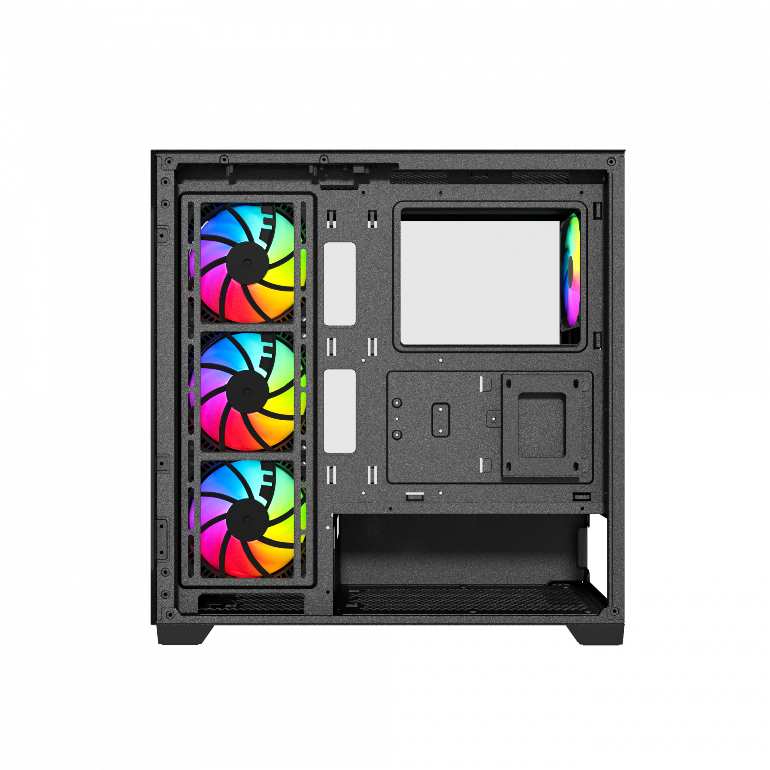 Gabinete NEWGEN Radiant 01 GLASS ATX (4 FANS ARGB+ Controlador) - RS Tech