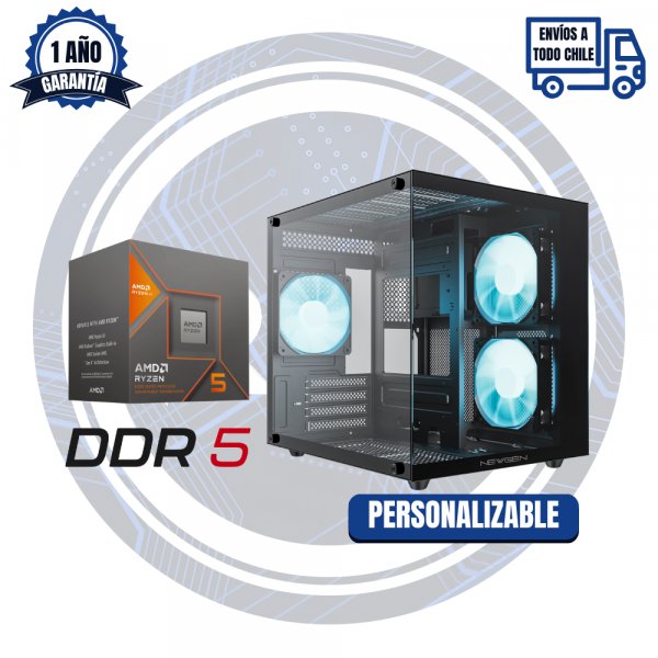 PC GAMER/TRABAJO, AMD Ryzen 5 8600G, DDR5 16GB RAM , 512 GB M.2