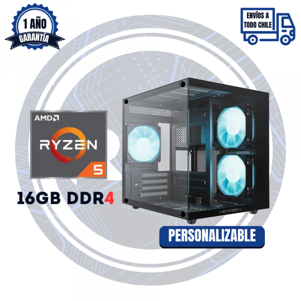 PC GAMER/TRABAJO, AMD Ryzen 5 5600G, 16GB RAM 3200MHZ, 512 GB M.2  (gráficos integrados)