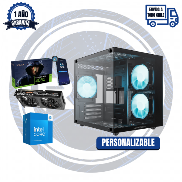 PC GAMER RTX 4060, Intel I5 14400F, 16GB RAM 3200MHZ, 1TB M2