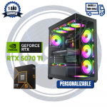 PC GAMER RTX 5070 TI, AMD Ryzen 5 9600X, 32GB DDR5, 1TB M.2