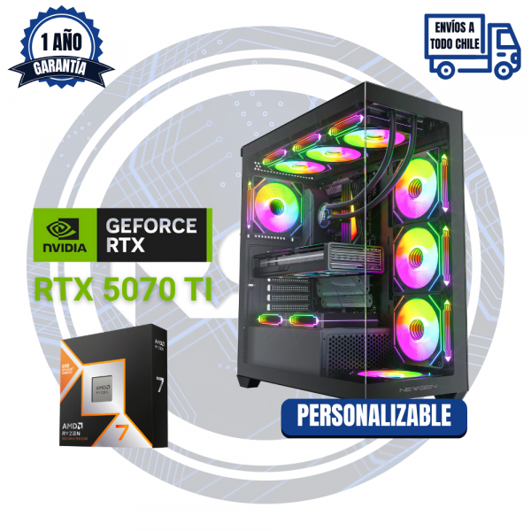 PC GAMER RTX 5070 TI , AMD Ryzen 7 9800X 3D, 32GB RAM DDR5 ,1TB M.2