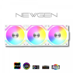 Ventiladores NEWGEN Blade LINK White ARGB 120mm (Pack 3 )