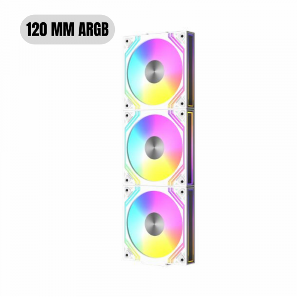 Ventiladores NEWGEN Blade LINK White ARGB 120mm (Pack 3 ) - Imagen 2