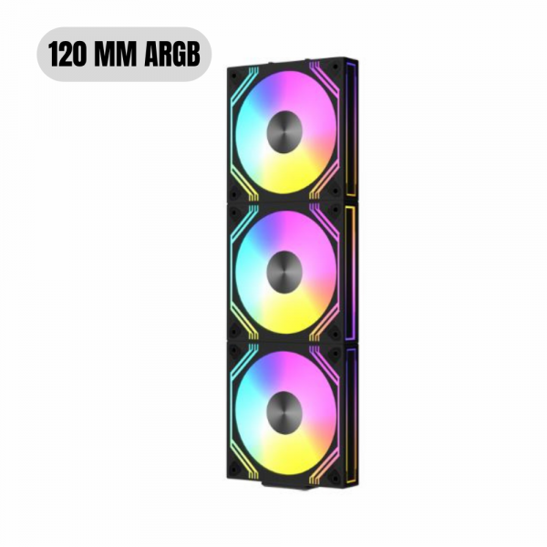 Ventiladores NEWGEN Blade LINK R Black ARGB 120mm (Pack 3 Reverse ) - Imagen 2