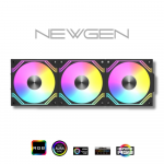 Ventiladores NEWGEN Blade LINK Black ARGB 120mm (Pack 3 )