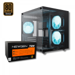 GABINETE NWG COBALT MATX (3 Fans ARGB) + PSU NWG 750W Bronce