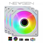 Ventiladores NEWGEN Edge R White ARGB 120mm (Reverse) (Pack 3)