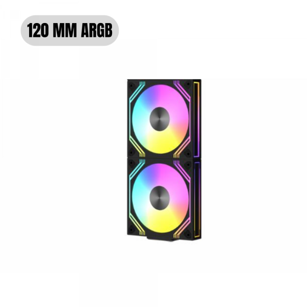 Ventiladores NEWGEN Blade LINK Black ARGB 120mm (Pack 2) - Imagen 3