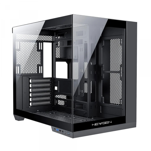 Gabinete NEWGEN COBALT XL Glass ATX BTF Black (5 Fans ARGB) - Imagen 4
