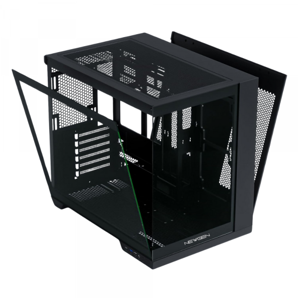 Gabinete NEWGEN COBALT XL Glass ATX BTF Black (5 Fans ARGB) - Imagen 6
