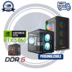 PC GAMER RTX 5060, AMD Ryzen 5 7600, DDR5 16GB RAM, 1TB M.2