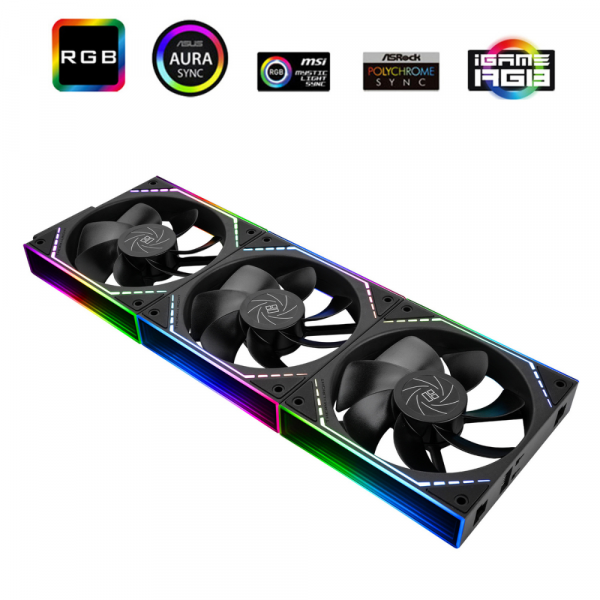 Ventiladores Thermalright TL-M12QR Black Reverse (Pack X3)