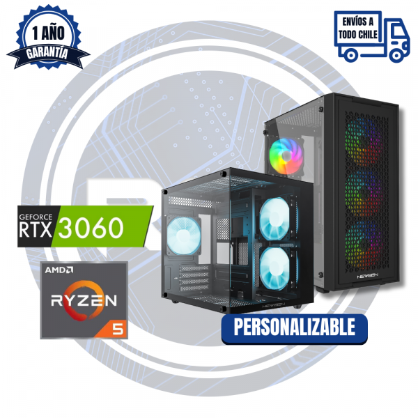 PC GAMER RTX 3060 12GB, AMD Ryzen 5 5500, 16GB RAM 3200MHZ, 512GB M.2