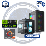 PC GAMER RTX 5060, AMD Ryzen 7 5700X, 16GB RAM 3200MHZ, 1TB M2
