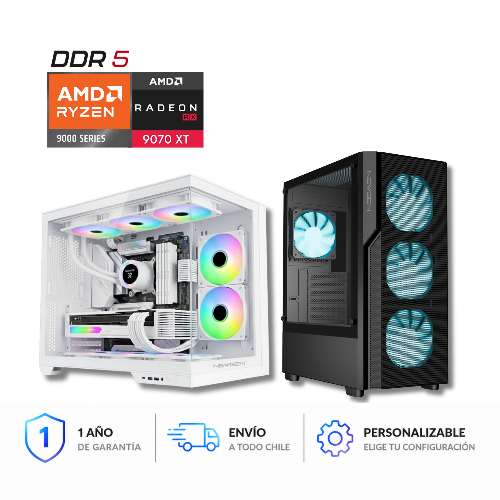PC GAMER RX 9070 XT, AMD Ryzen 5 9600X, 16GB DDR5, 1TB M.2