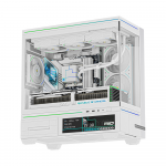 Gabinete Thermalright TL-M10W VISION WHITE MATX (Incluye Pantalla IPS)