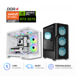 PC GAMER RTX 5070, AMD Ryzen 7 5700X, 16GB RAM 3200MHZ, 1TB M2