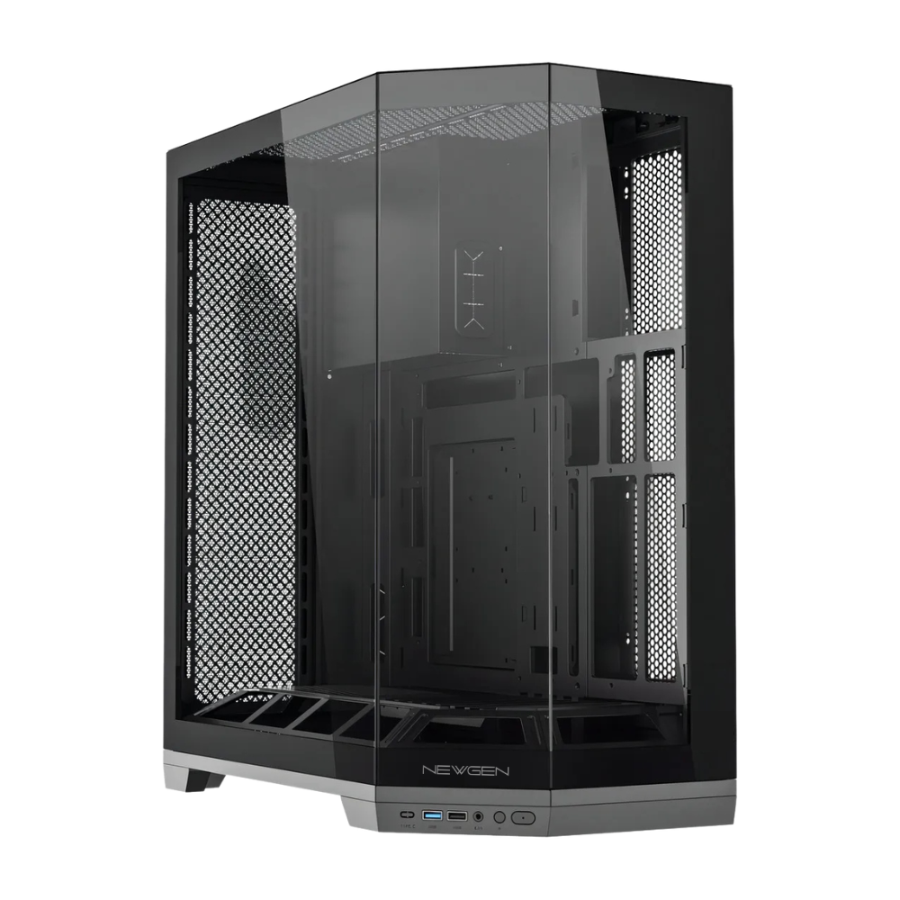 Gabinete NEWGEN BASALT ATX BTF Black (Incluye 5 Fans ARGB) - Imagen 4