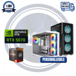 PC GAMER RTX 5070, AMD Ryzen 5 5500X3D, 8GB RAM 3200MHZ, 512GB M2