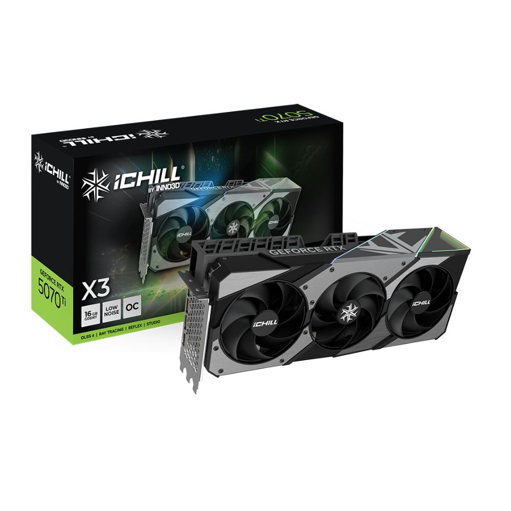 Tarjeta de Video INNO3D GeForce RTX 5070 TI ICHILL X3