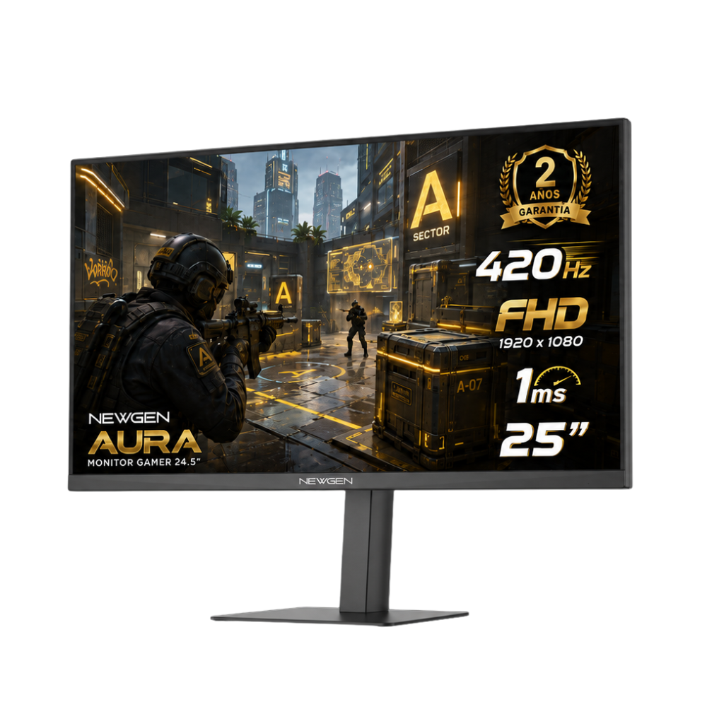 Monitor NEWGEN AURA 25″/ FHD/ IPS/ 420Hz/ 1MS - Imagen 2