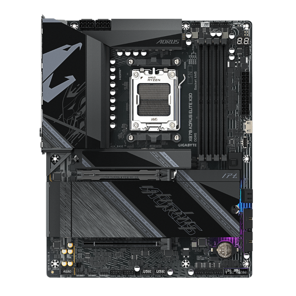 Placa Madre Gigabyte X870 Aorus Elite X3D - Imagen 4